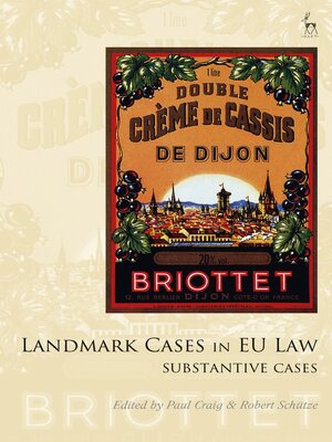cover image of Landmark Cases in EU Law, Volume 2